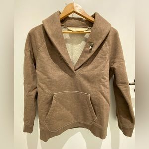 J. Crew Shawl Collar Popover Style Sweatshirt with Bracelet Sleeves